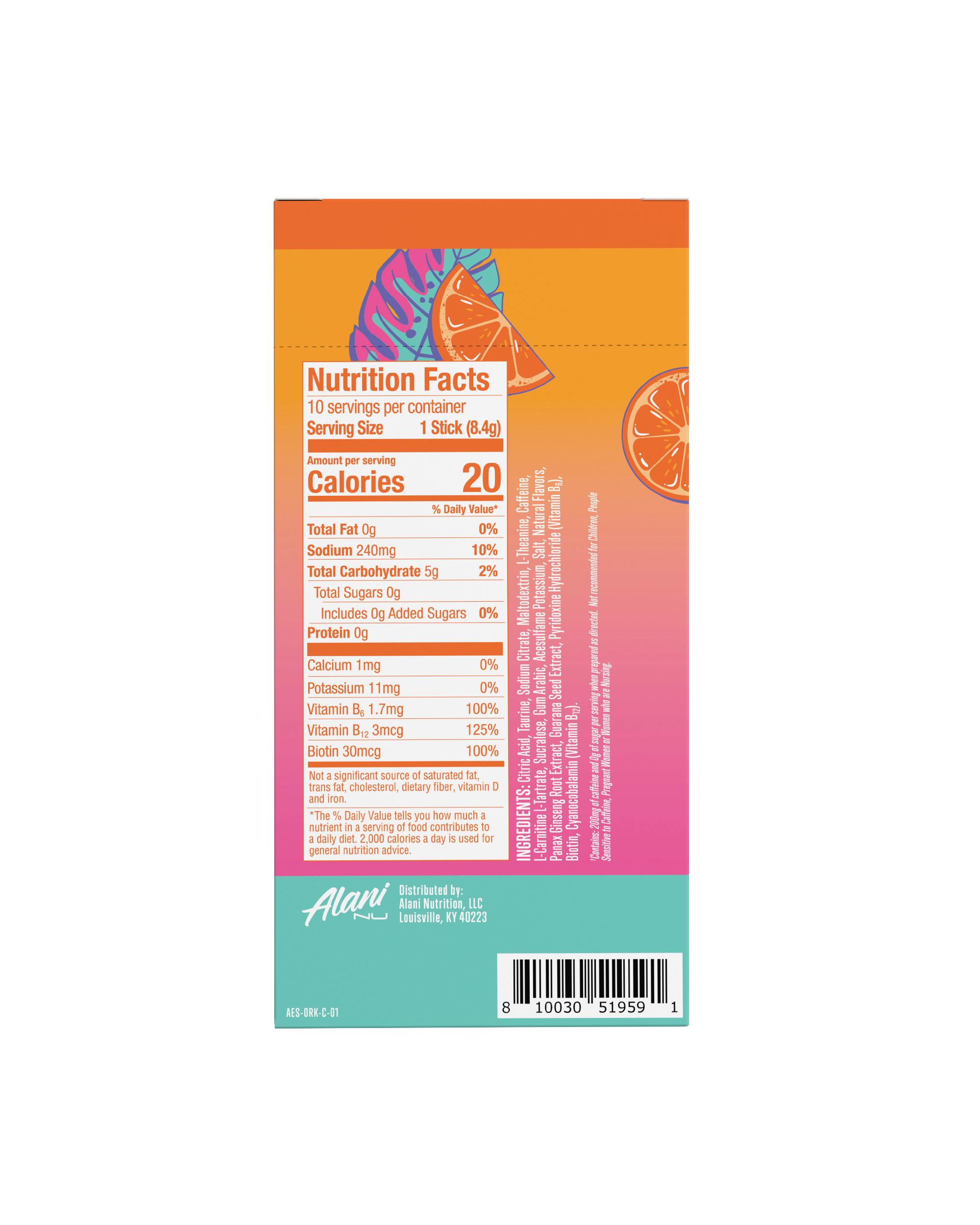 Energy Sticks - Orange Kiss